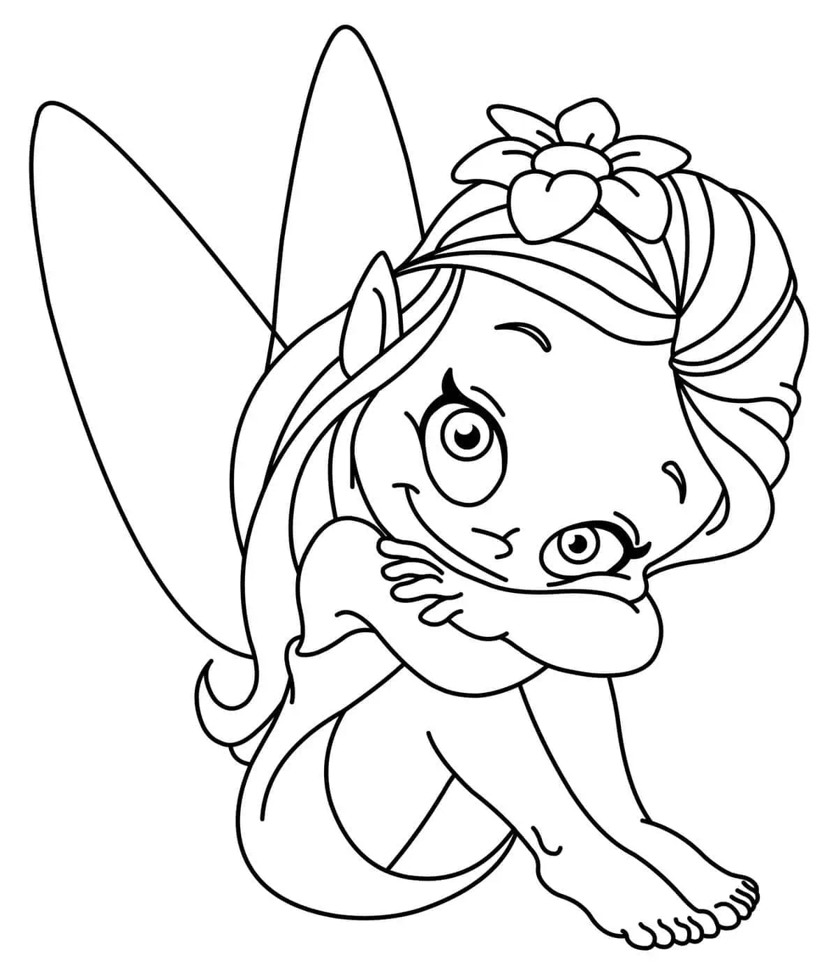 a little girl coloring pages