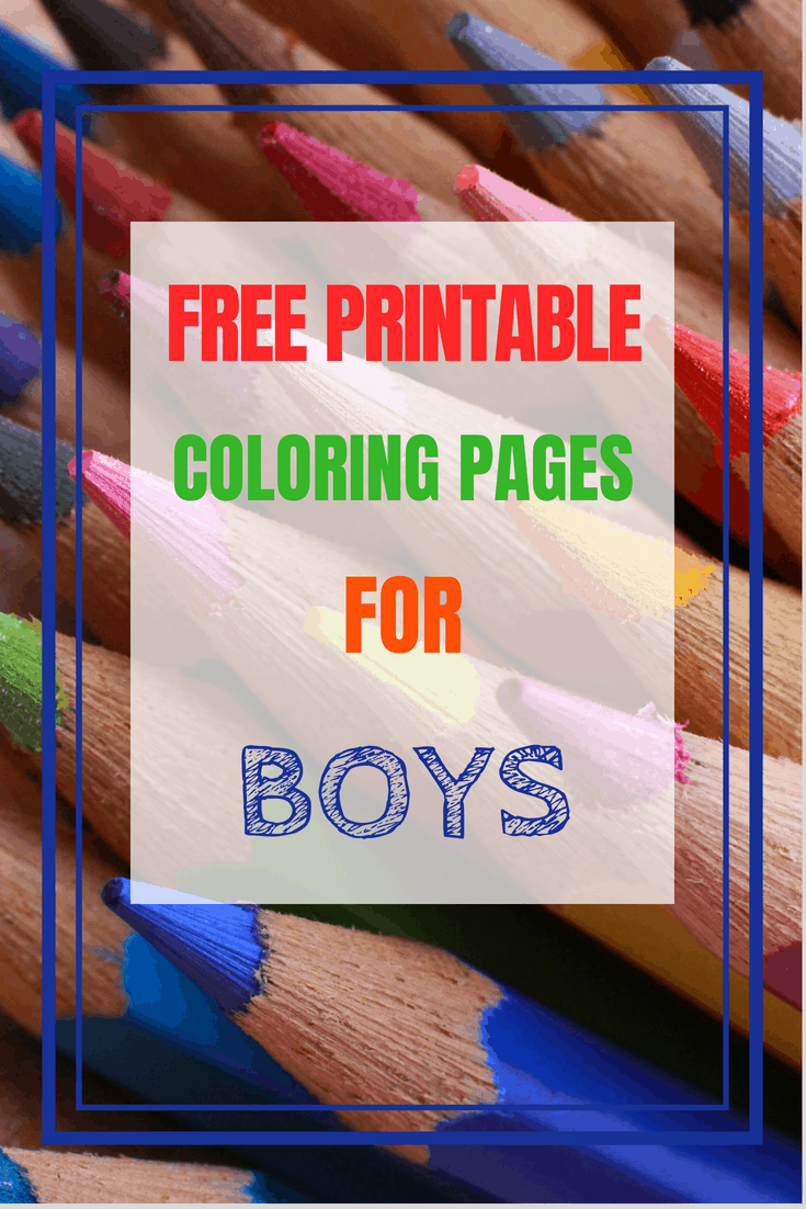 free printable coloring pages boys