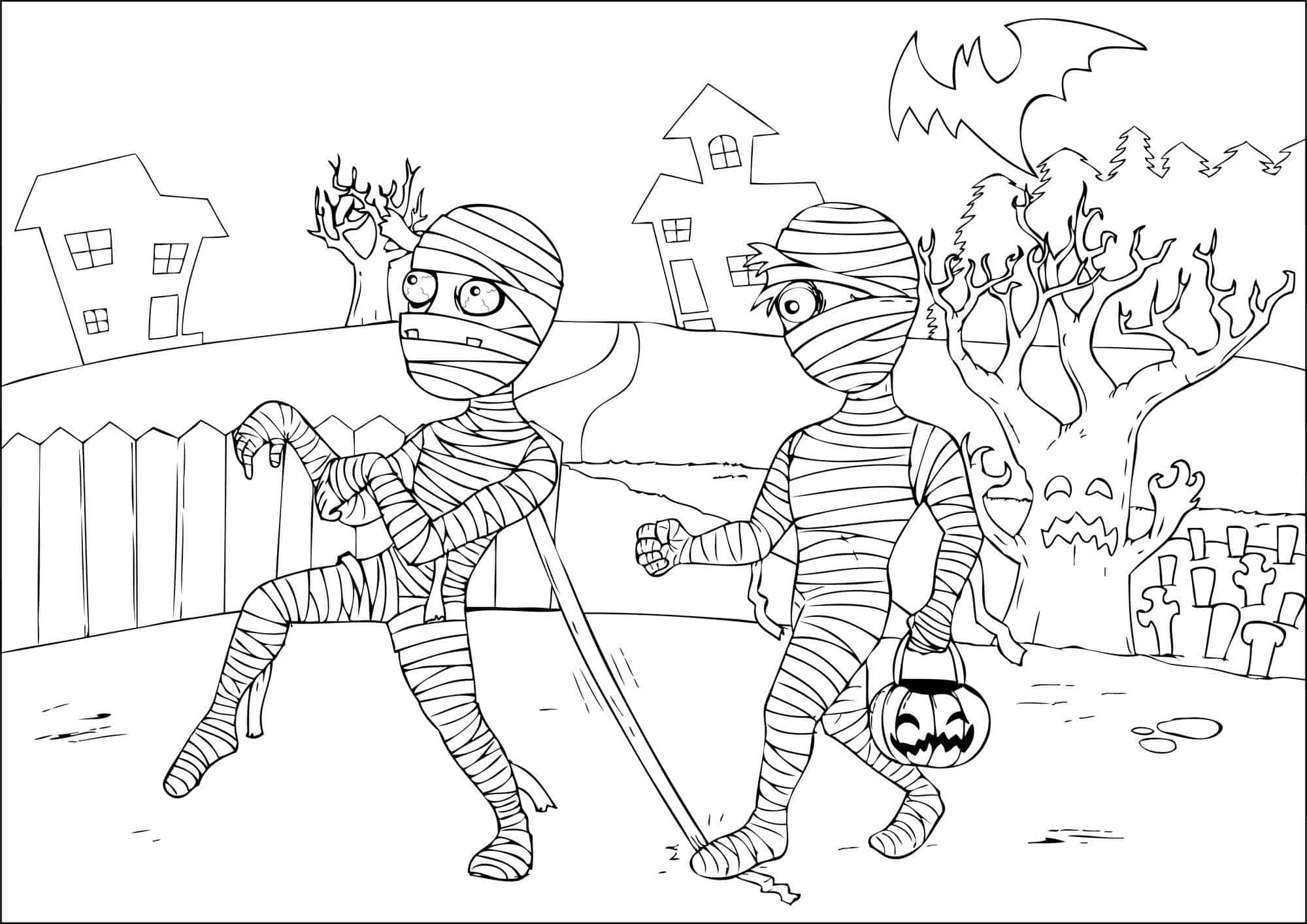 free Halloween coloring pages for kids