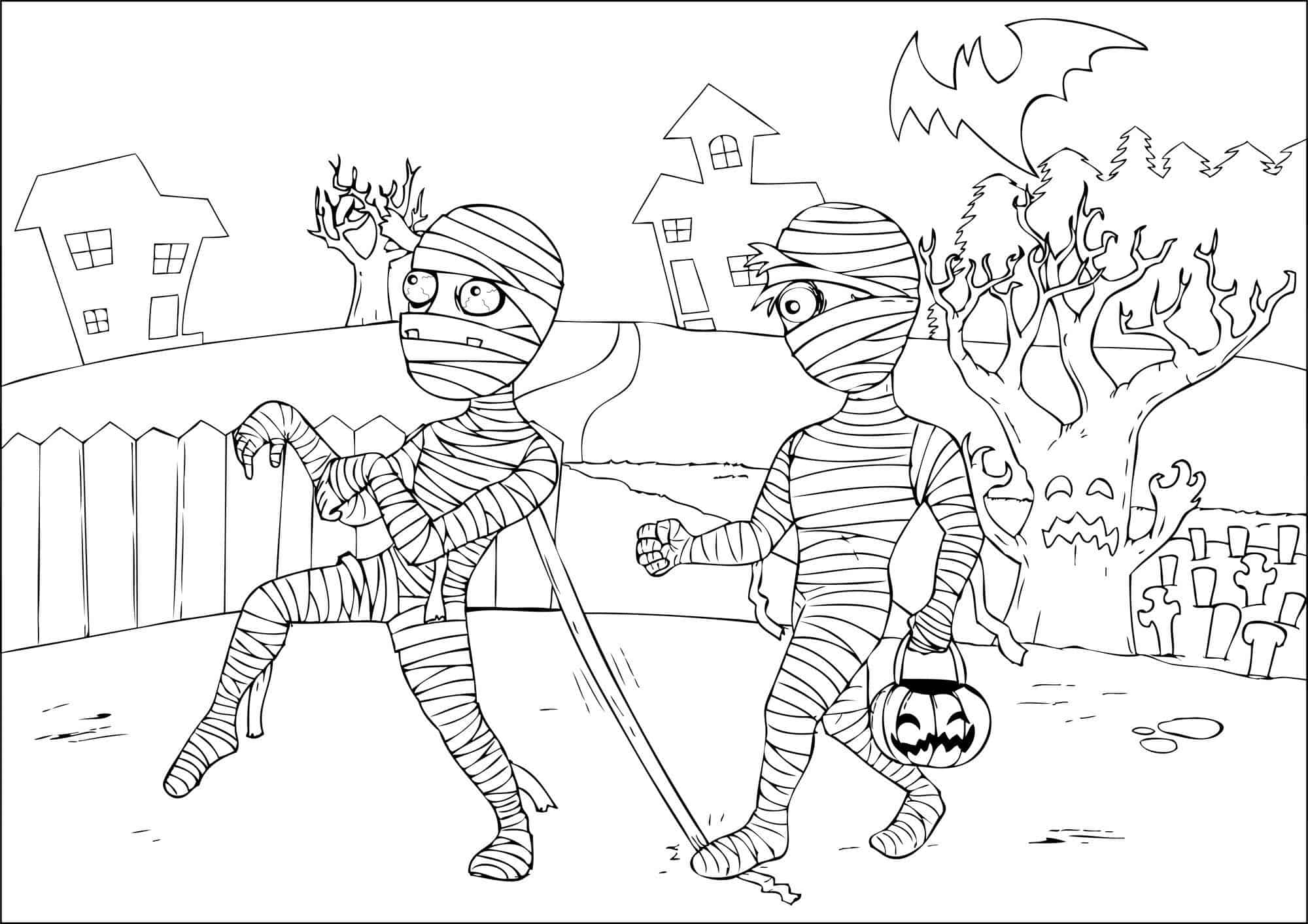 free Halloween coloring pages for kids