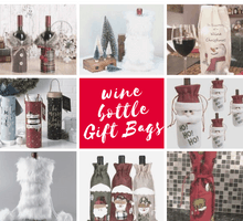 Christmas Wine Bottle Gift Bags - For A Fantastic Time