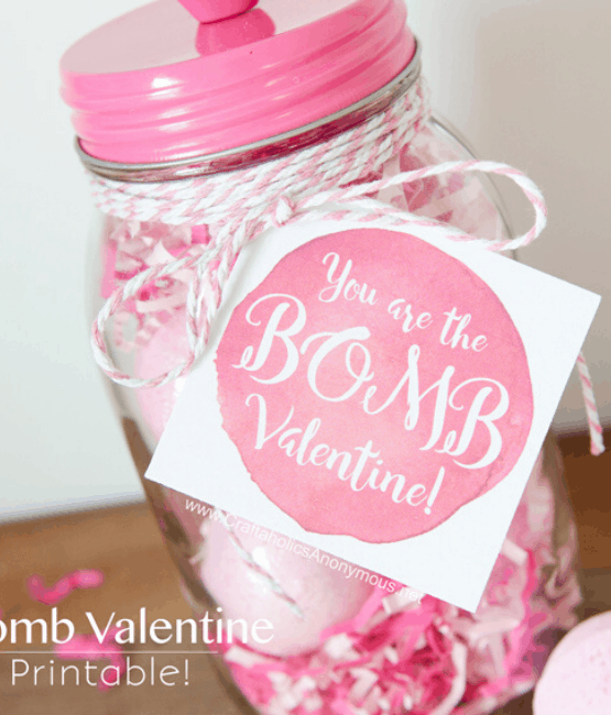 bath bomb valentine gift