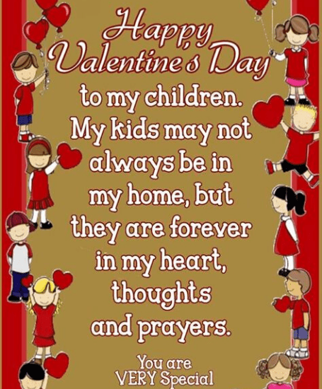 Valentine day quotes kids
