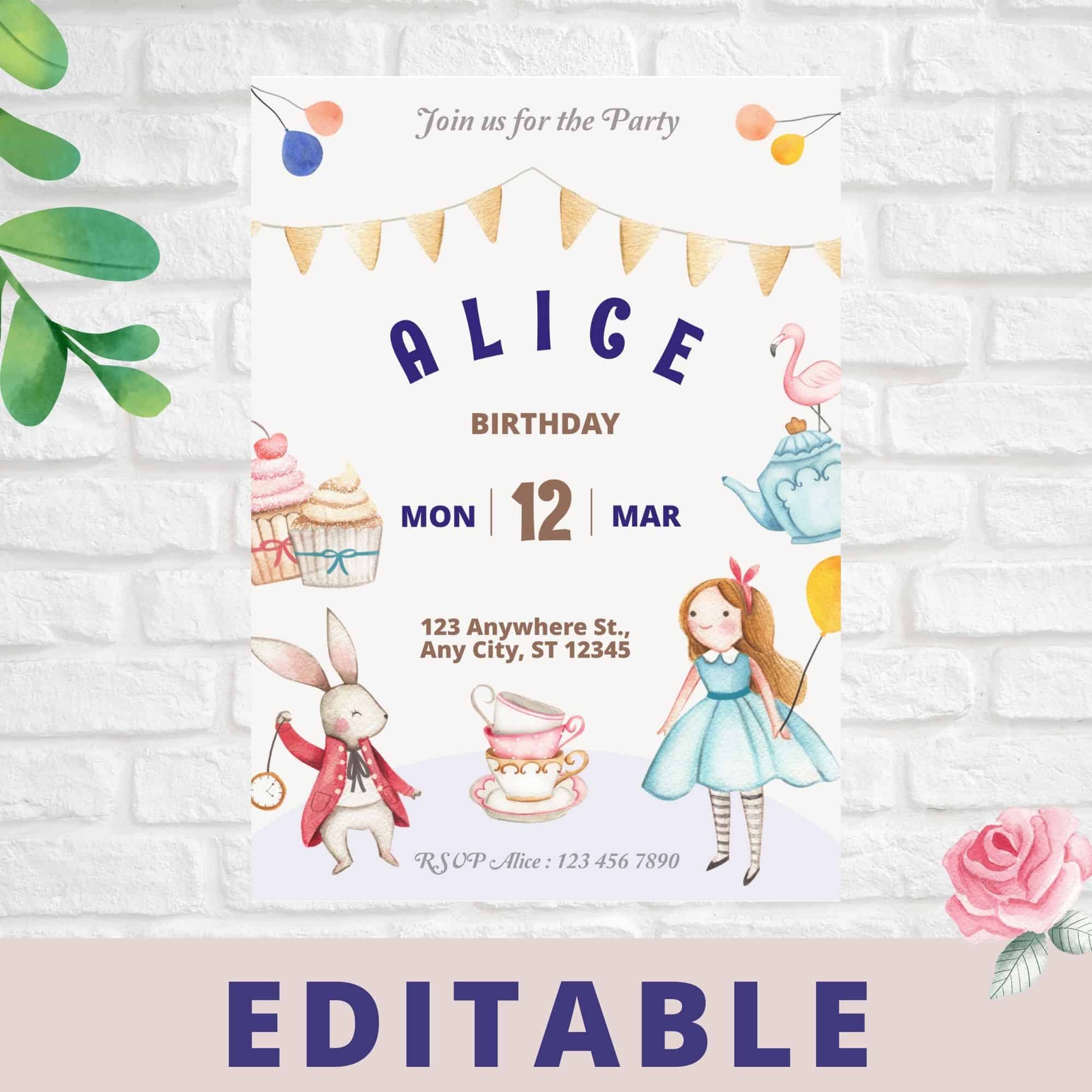 birthday invitation template