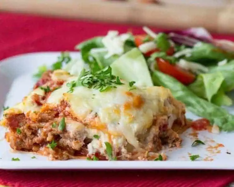 Italian lasagna with meat