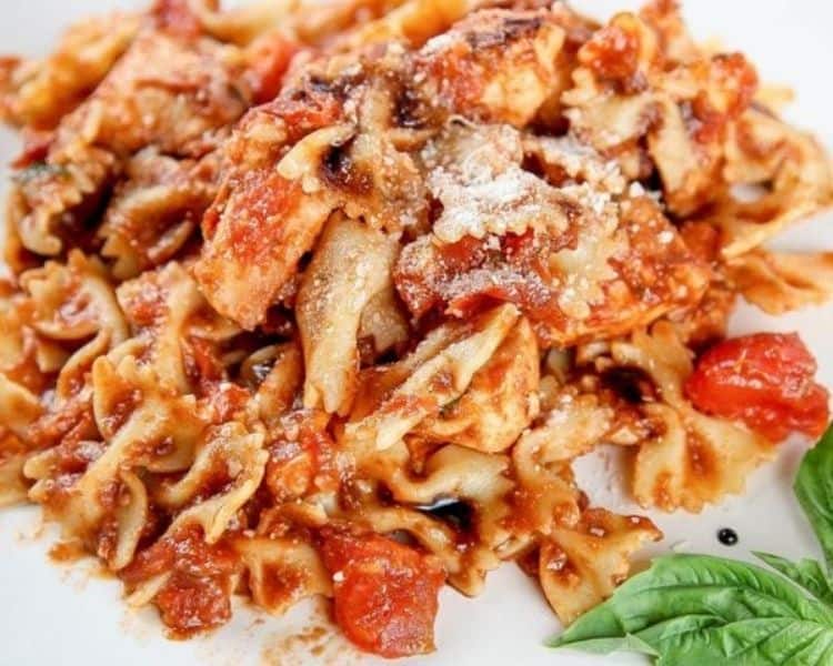 bruschetta chicken pasta