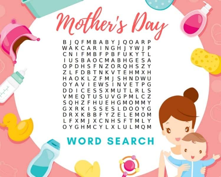 Free Printable Mother’s Day Word Search