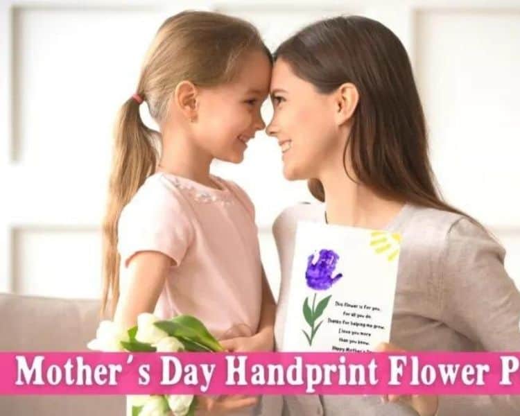 Mother's Day handprint flower poem craft