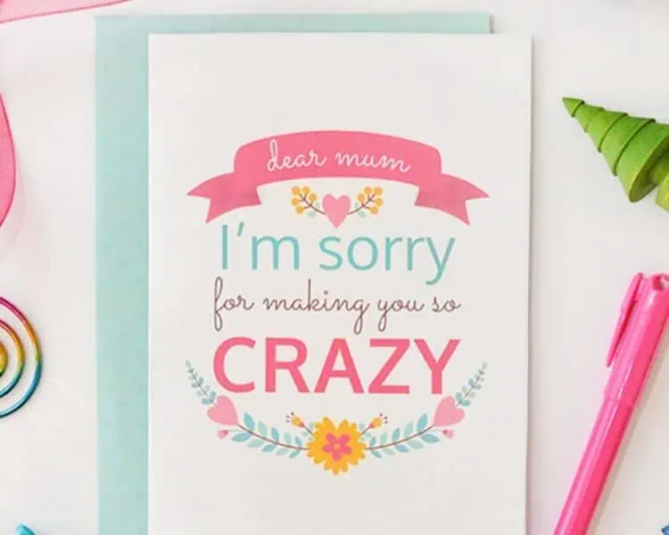 Printable Mothers Day Card