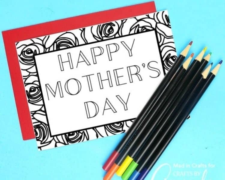 Printable Mother’s Day Coloring Cards