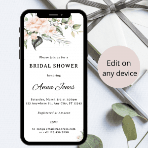 EDITABLE BRIDAL SHOWER INVITATION