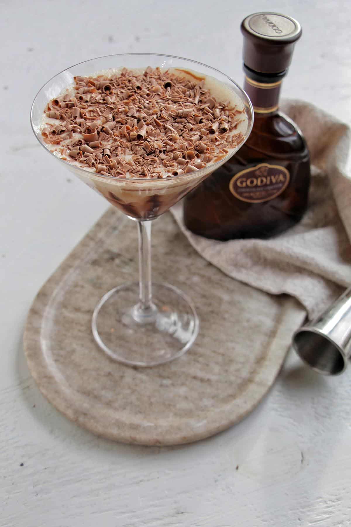 the godiva chocolate martini is perfect for valentine's day