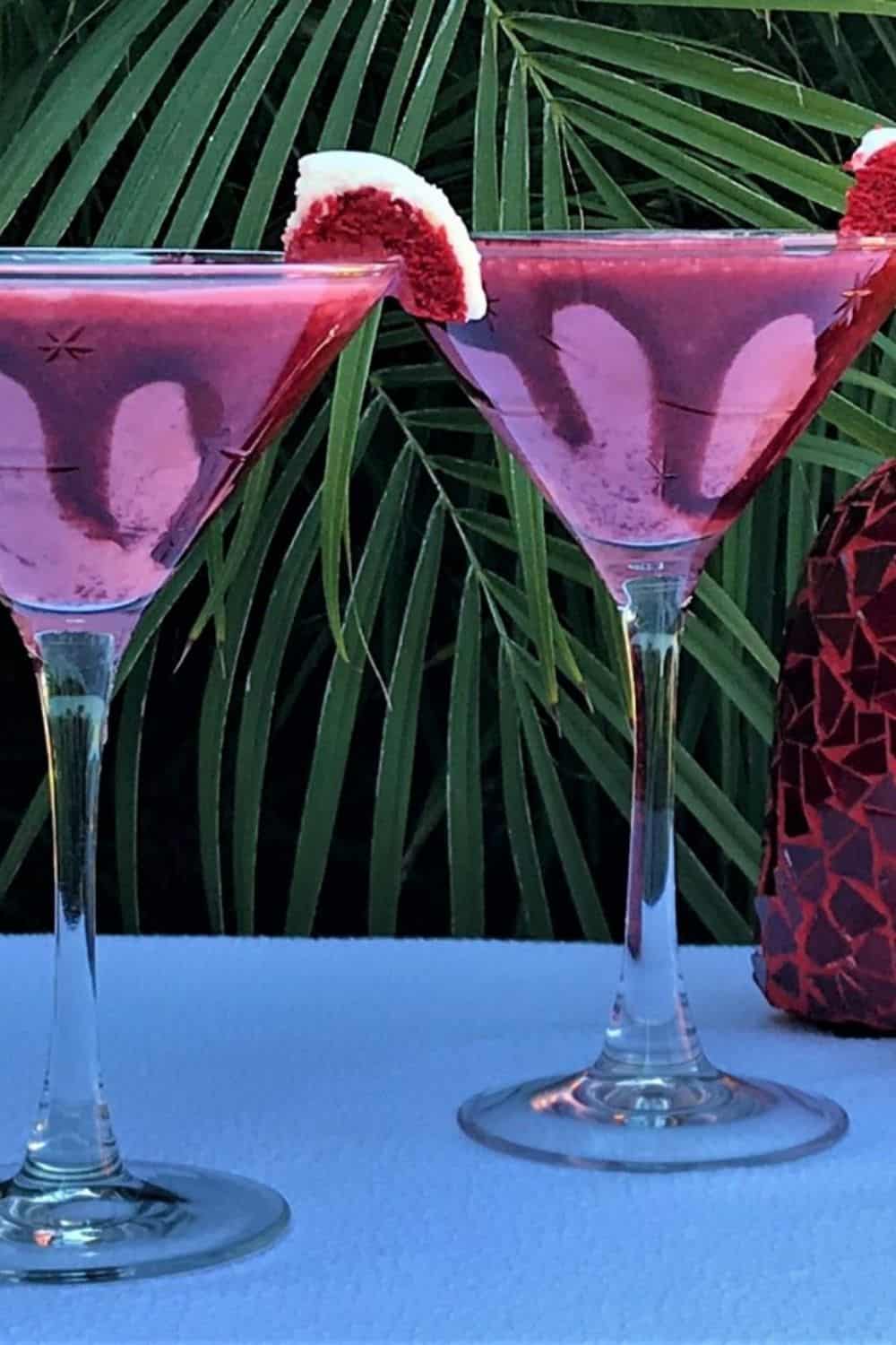  Beautiful and festive Red Velvet Martinis are perfect for Valentine's Day. It's like having your dessert in a drink!