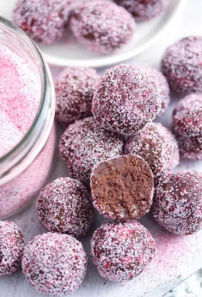 chocolate ganache balls
