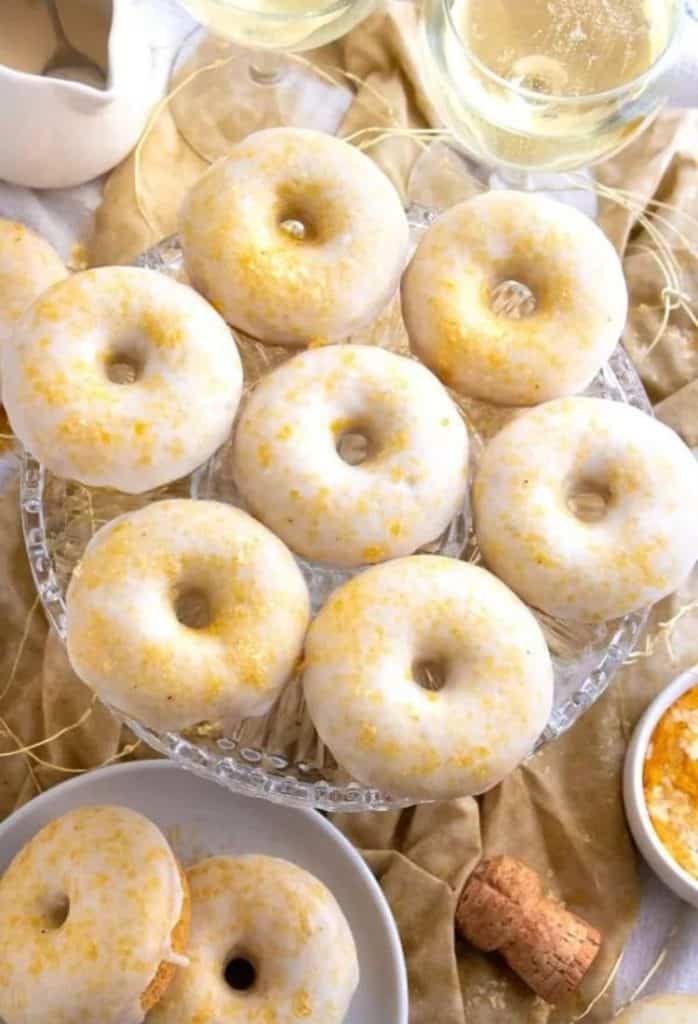 frosted vegan champagne desserts