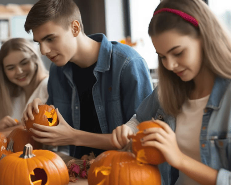 Pumpkin carving is one of the Best Halloween Activities for Teens