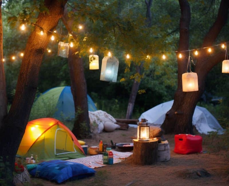 backyard camping birthday party