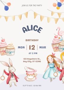 birthday invitation for girl