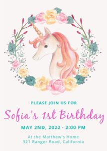 digital birthday invitation