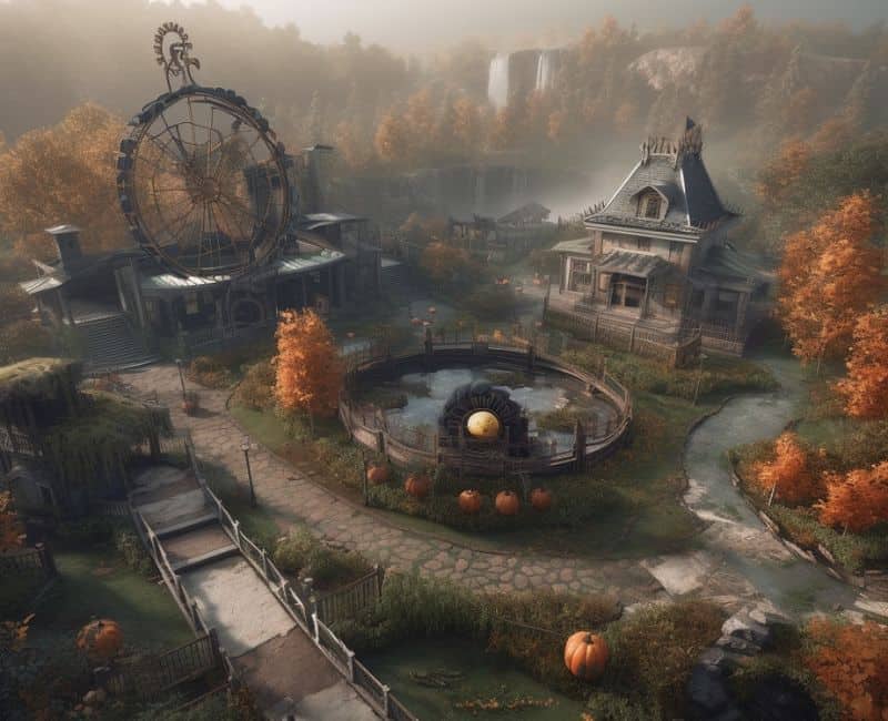 Halloween theme park