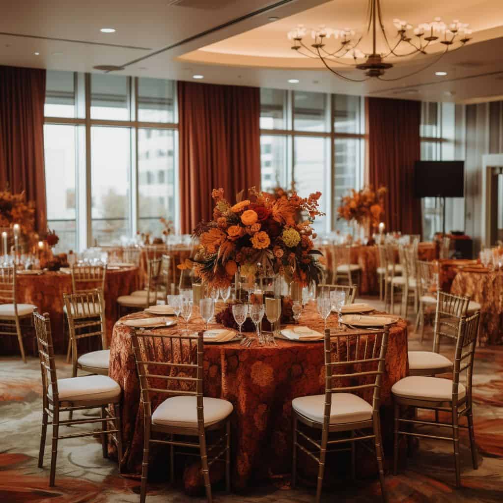 round table seating for wedding reception