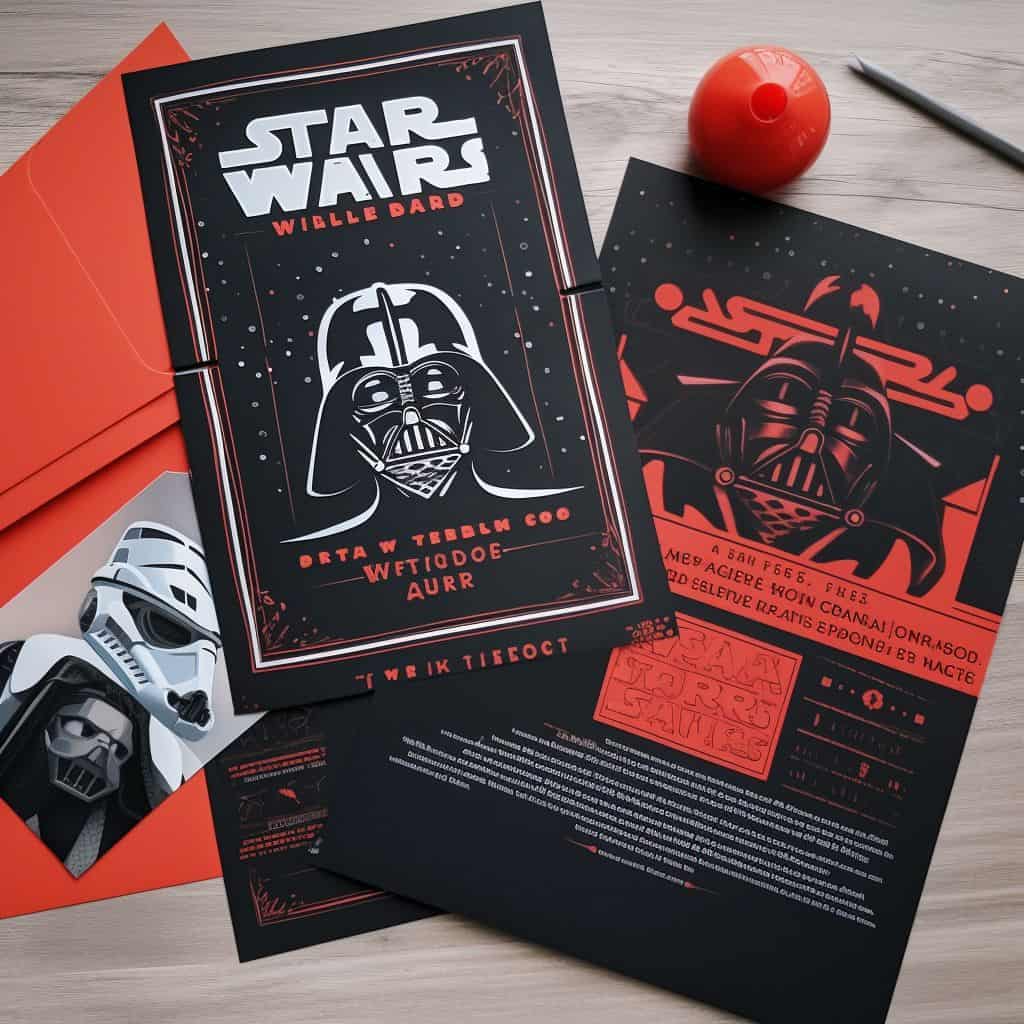 star wars invitations
