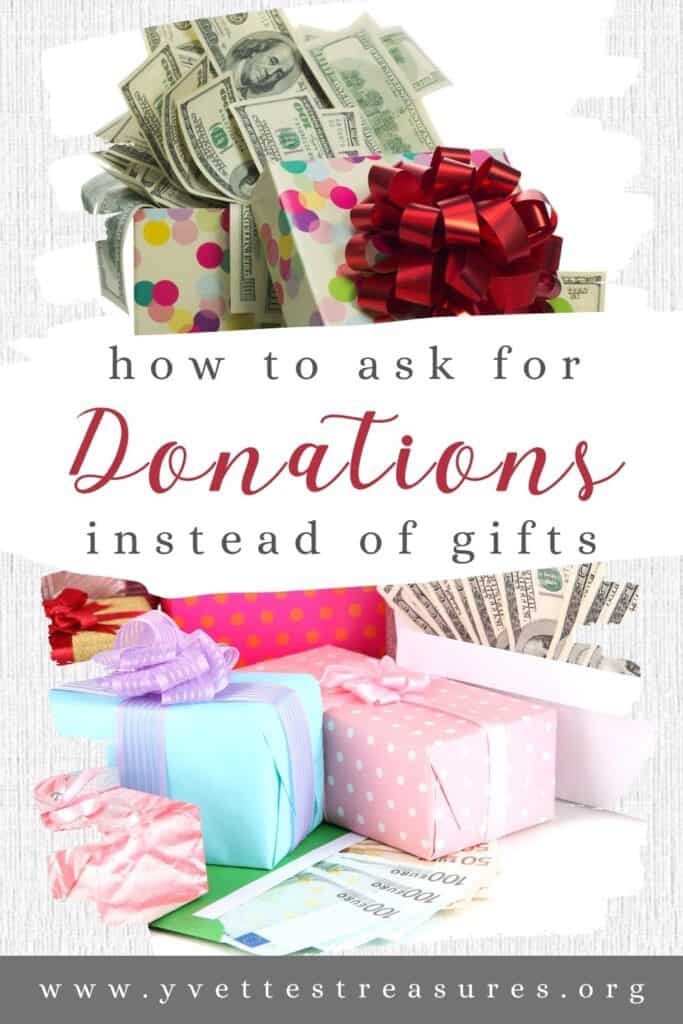 How to Ask for Donations Instead of Gifts
