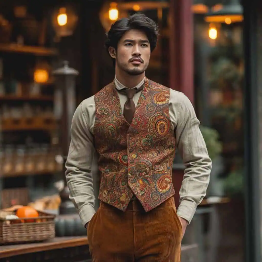 men's paisley attire