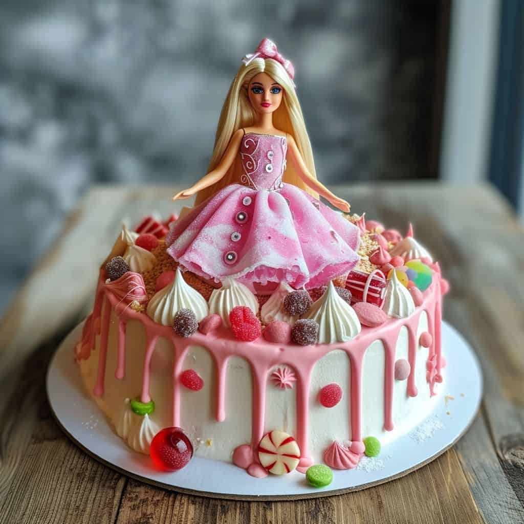 Barbie birthday cake