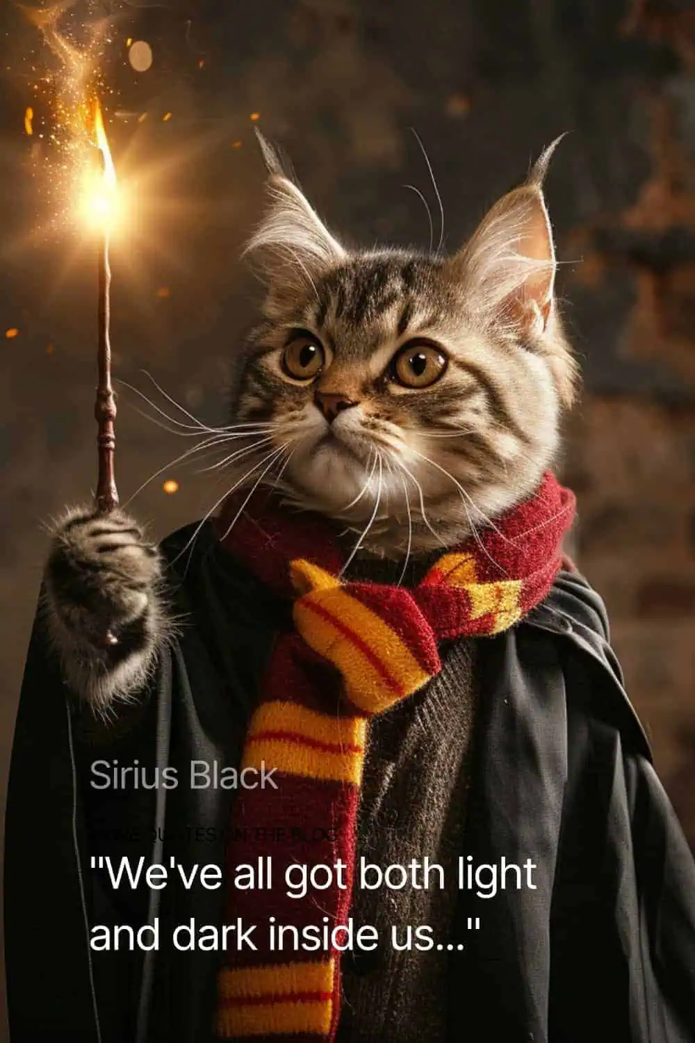 We've all got both light and dark inside us - quote by Sirius Black