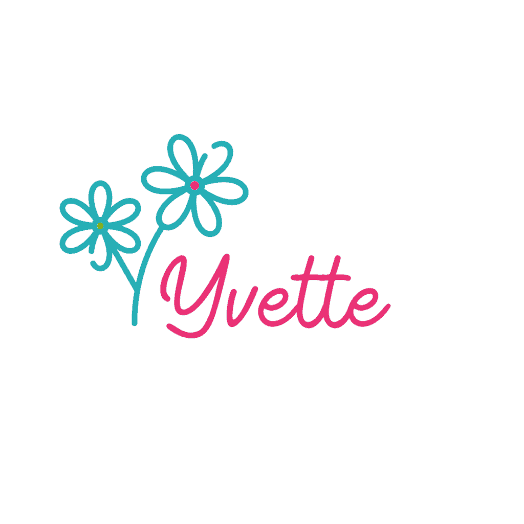Yvette Treasures signature with flowers